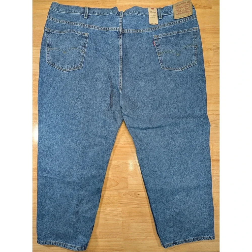 Levi's 550 Mens 54x29 Relaxed Fit Blue Denim Jeans Waterless New With Tags